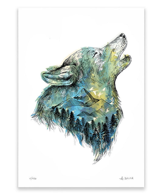 "Wild Wolf" art print