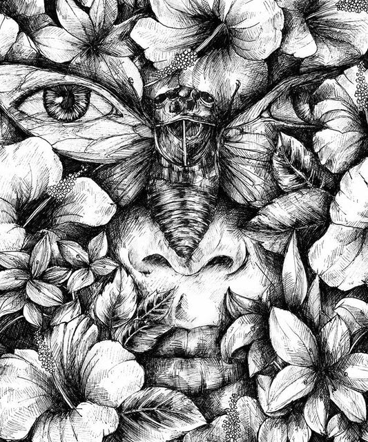 "Flower Eyes" art print