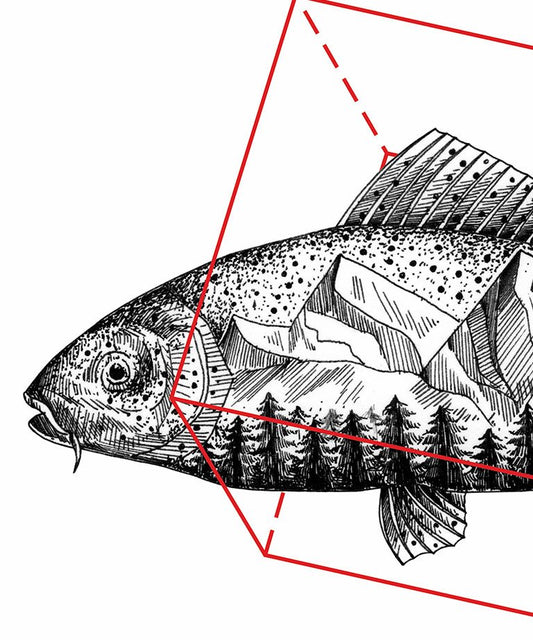 "Fish" Geometry series art print