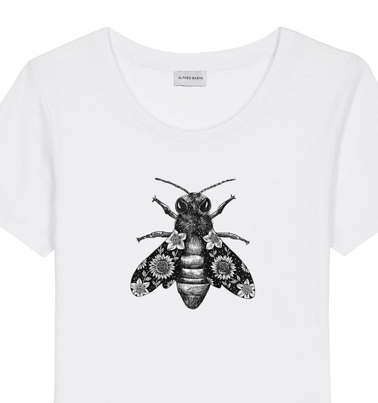 Flower Bee woman t-shirt