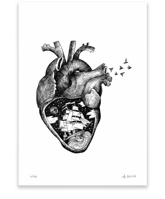 "Heart Inside" art print