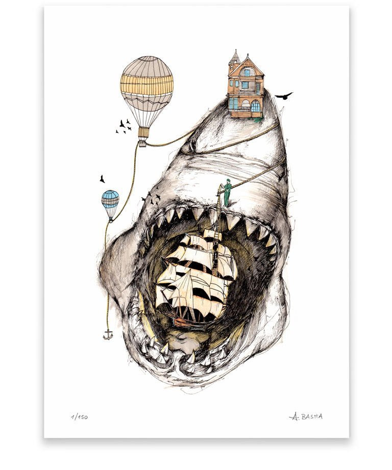 "Shark" art print