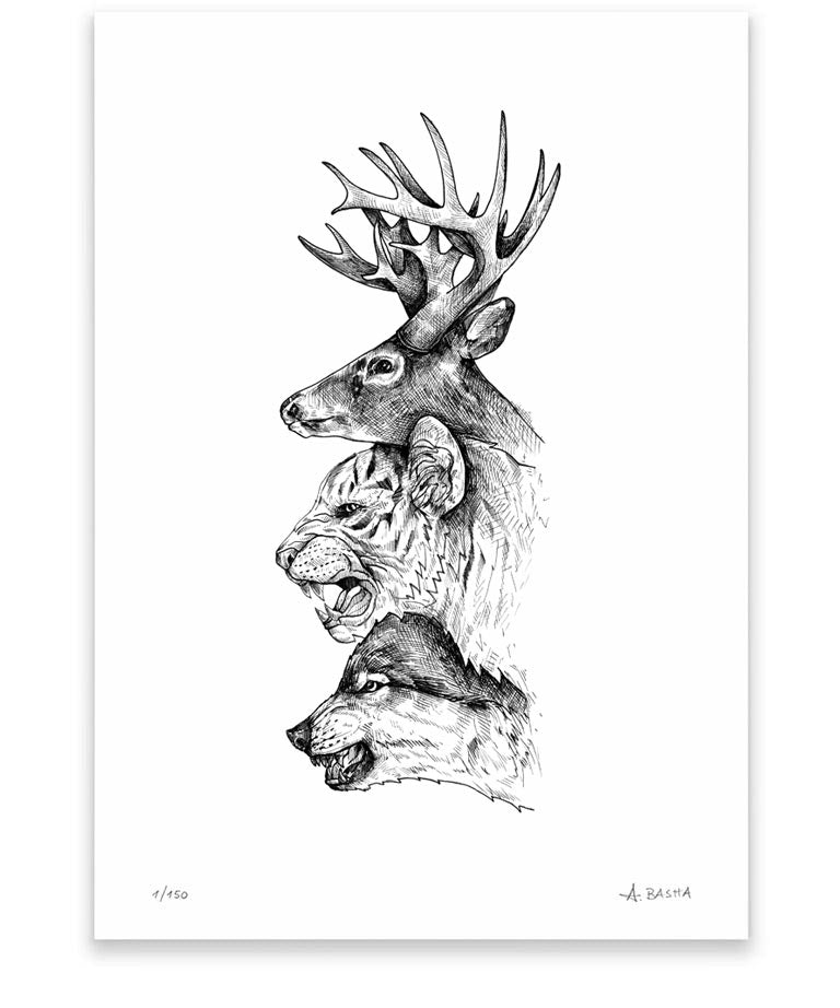 "Animal Totem" art print