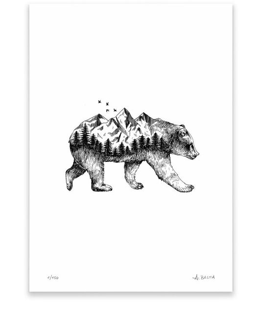 "Bear" art print