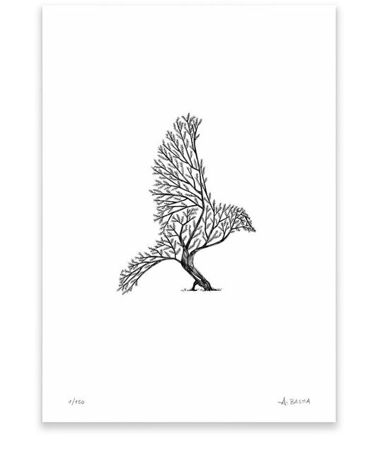 "Bird tree" art print
