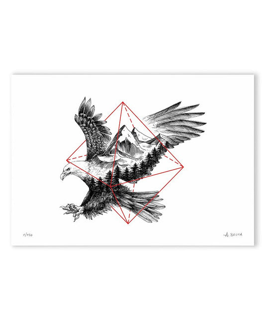 "Eagle" Geometry series art print