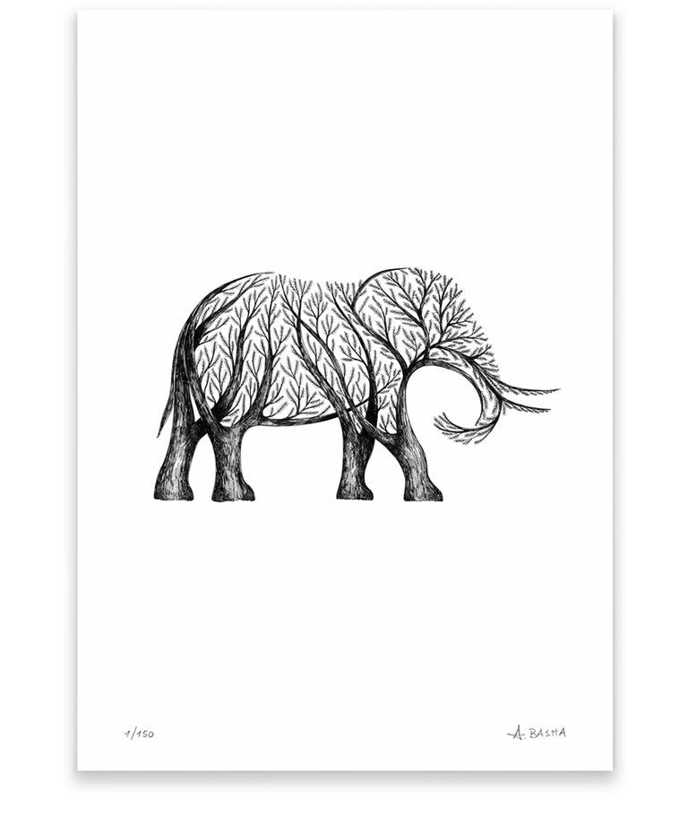 "Elephant Tree" art print