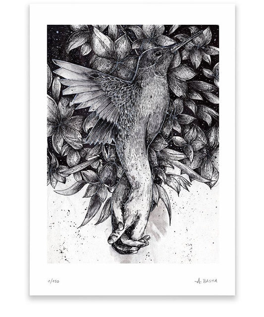 "Bird hands" art print