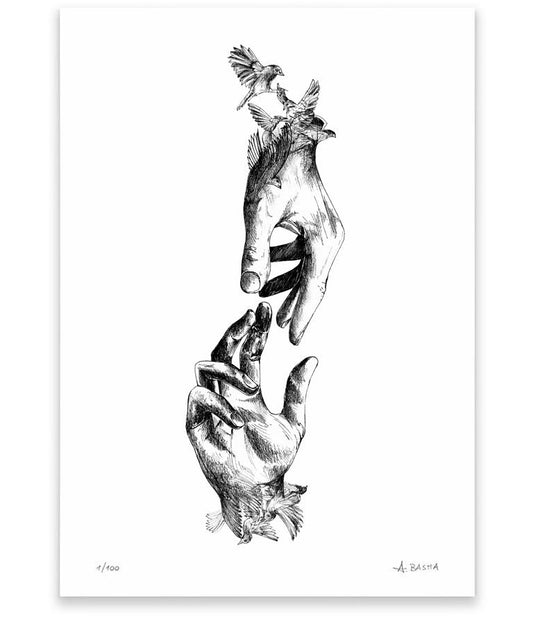 "Hands" art print