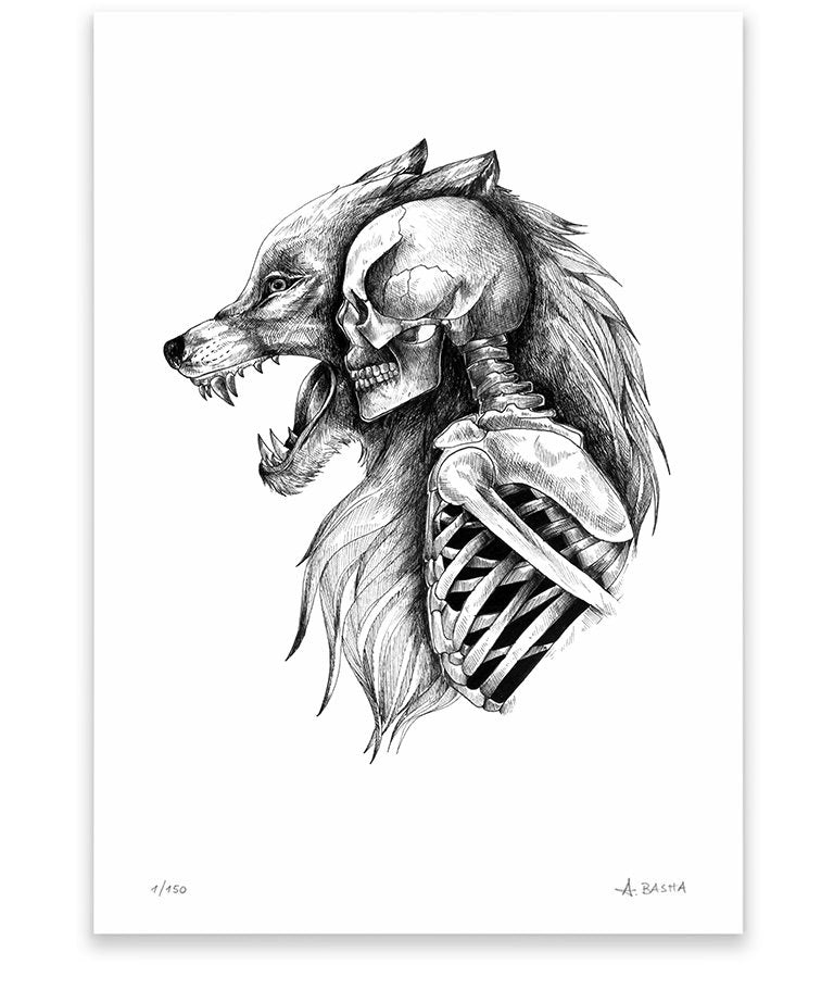 "Wolf" Human Soul art print