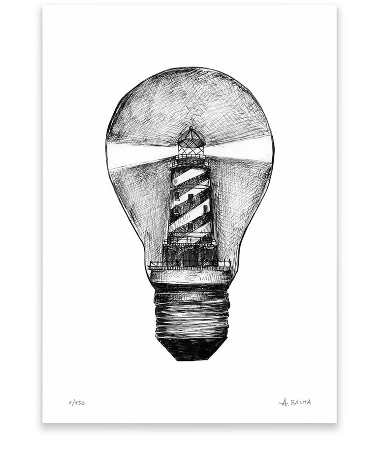 "Lighthouse" art print