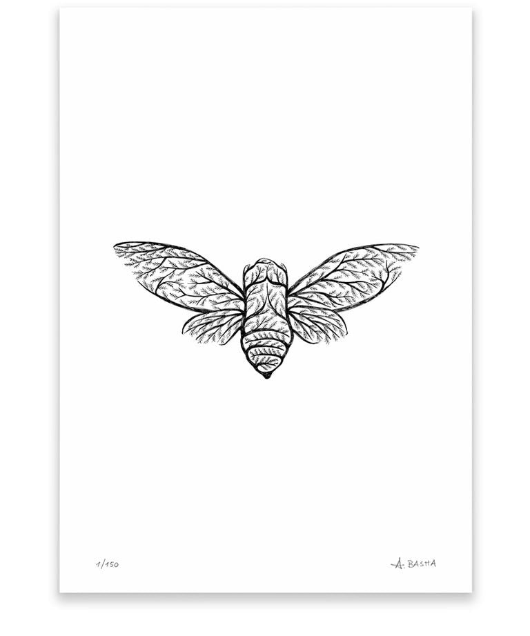 "Moth tree" art print