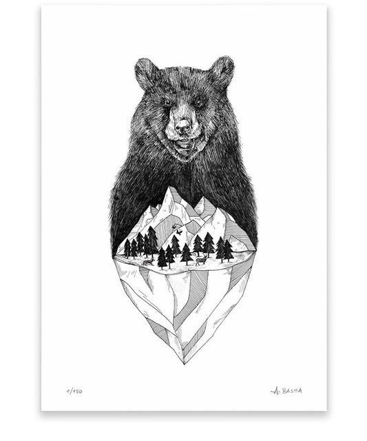 "Mountain bear" art print