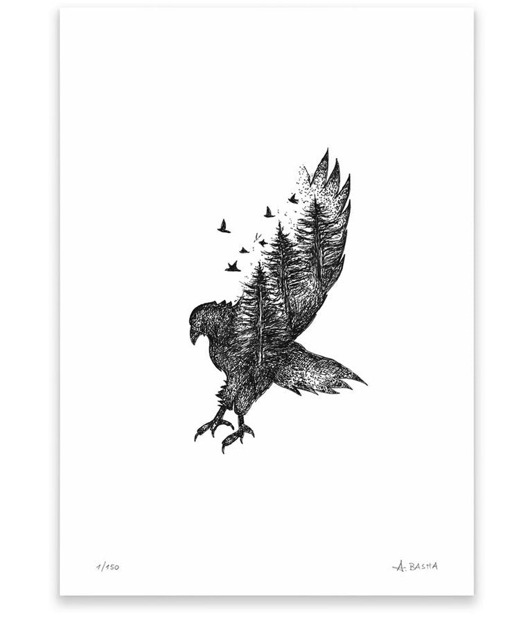 "Wild eagle" art print