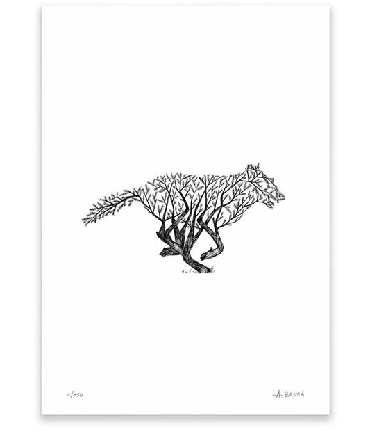 "Wolf tree" art print