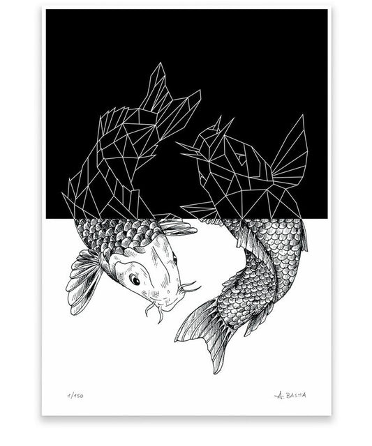 "Koi Geometry" art print