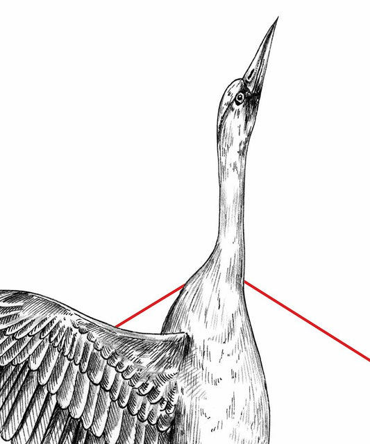 "Crane" Geometry series art print