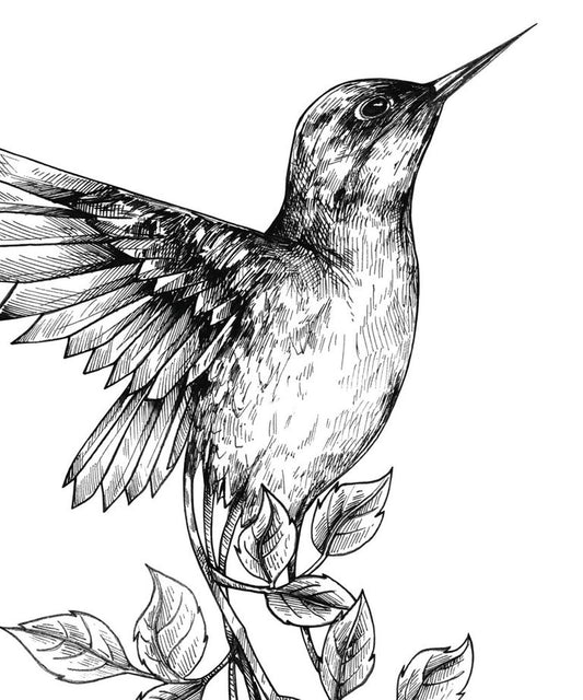 "Flower Bird" art print