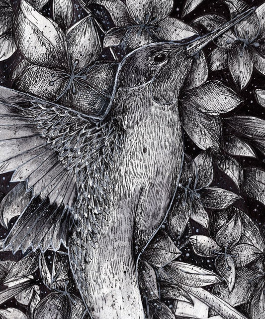 "Bird hands" art print