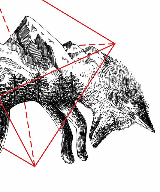 "Fox" Geometry series art print