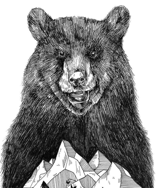 "Mountain bear" art print