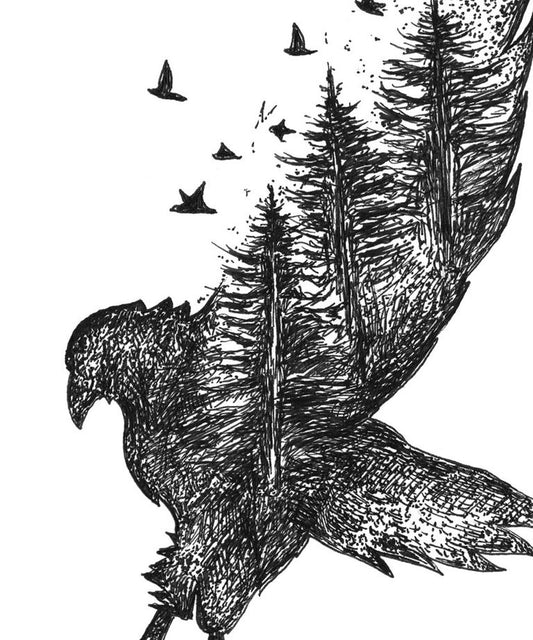 "Wild eagle" art print
