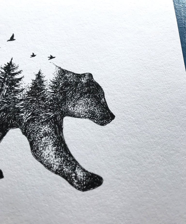 "Wild bear" art print