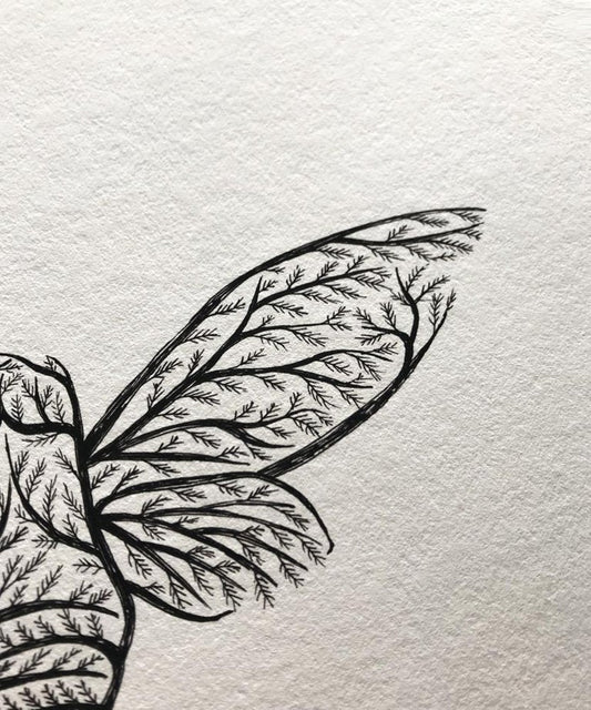 "Moth tree" art print