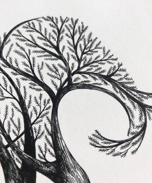 "Elephant Tree" art print