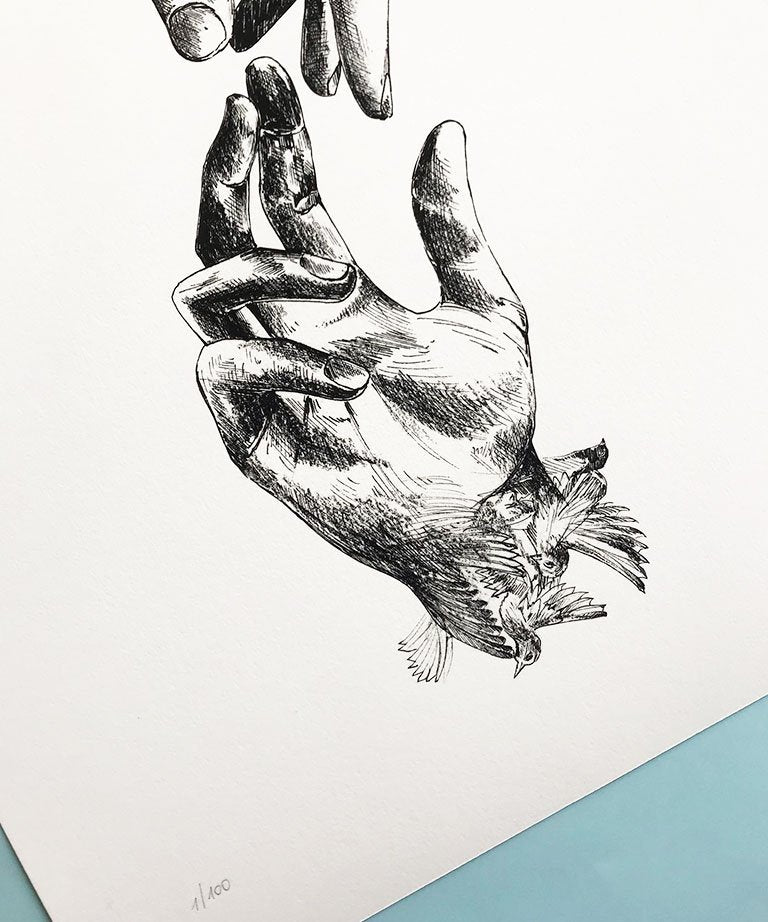 "Hands" art print