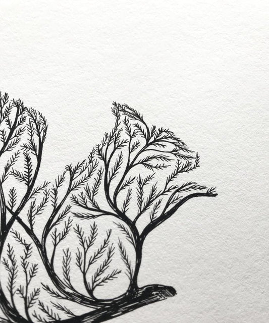 "Squirrel tree" art print