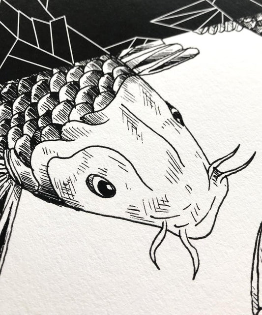 "Koi Geometry" art print