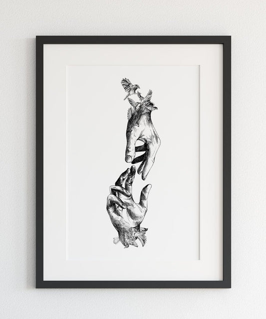 "Hands" art print