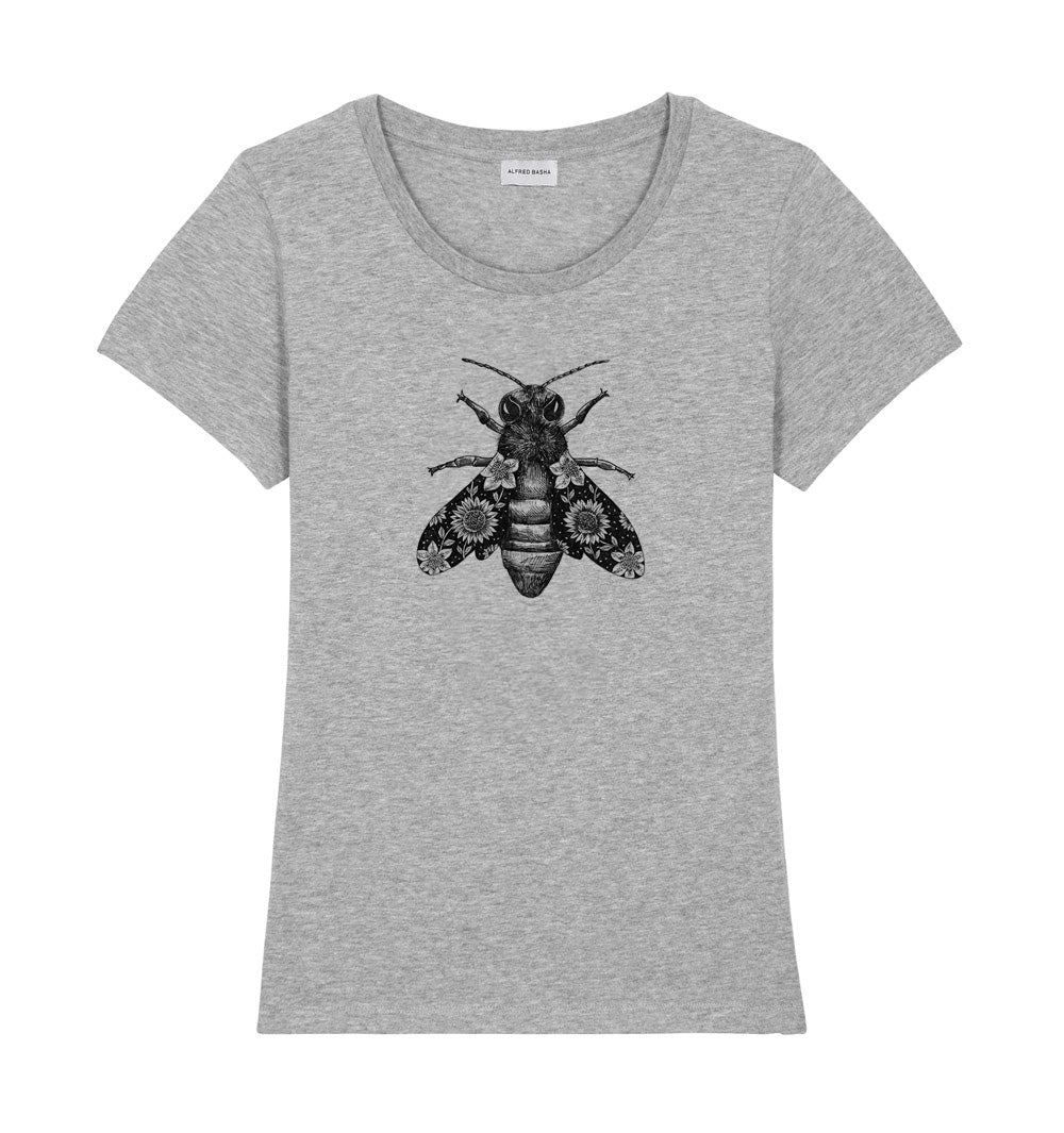 Flower Bee woman t-shirt