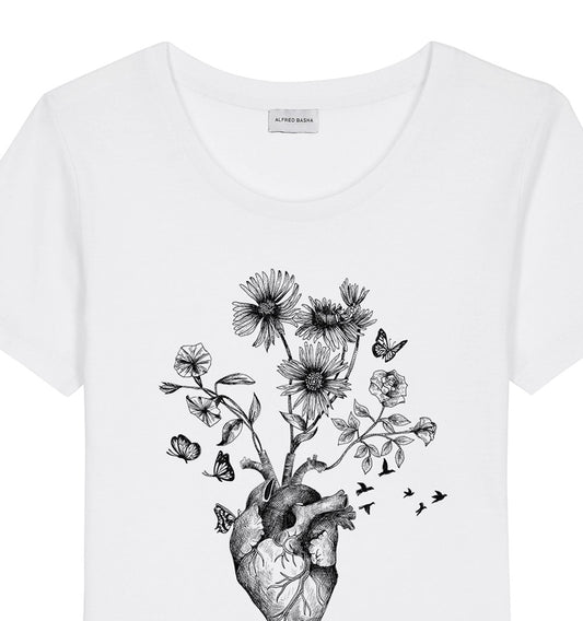 Flower Heart woman t-shirt