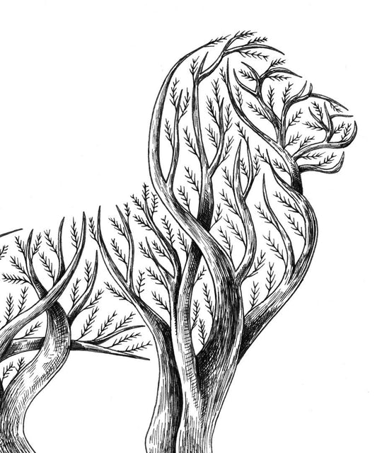 "Lion Tree" art print