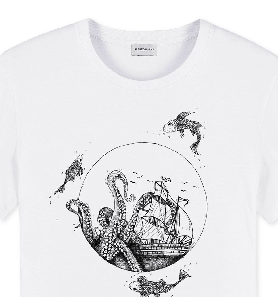 Koi Aquarium man t-shirt