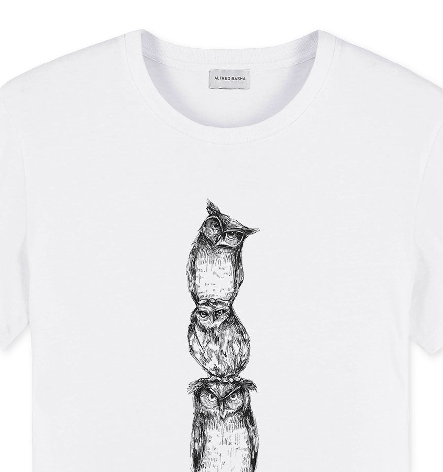 Owls Totem man t-shirt – Alfred Basha - Main Image