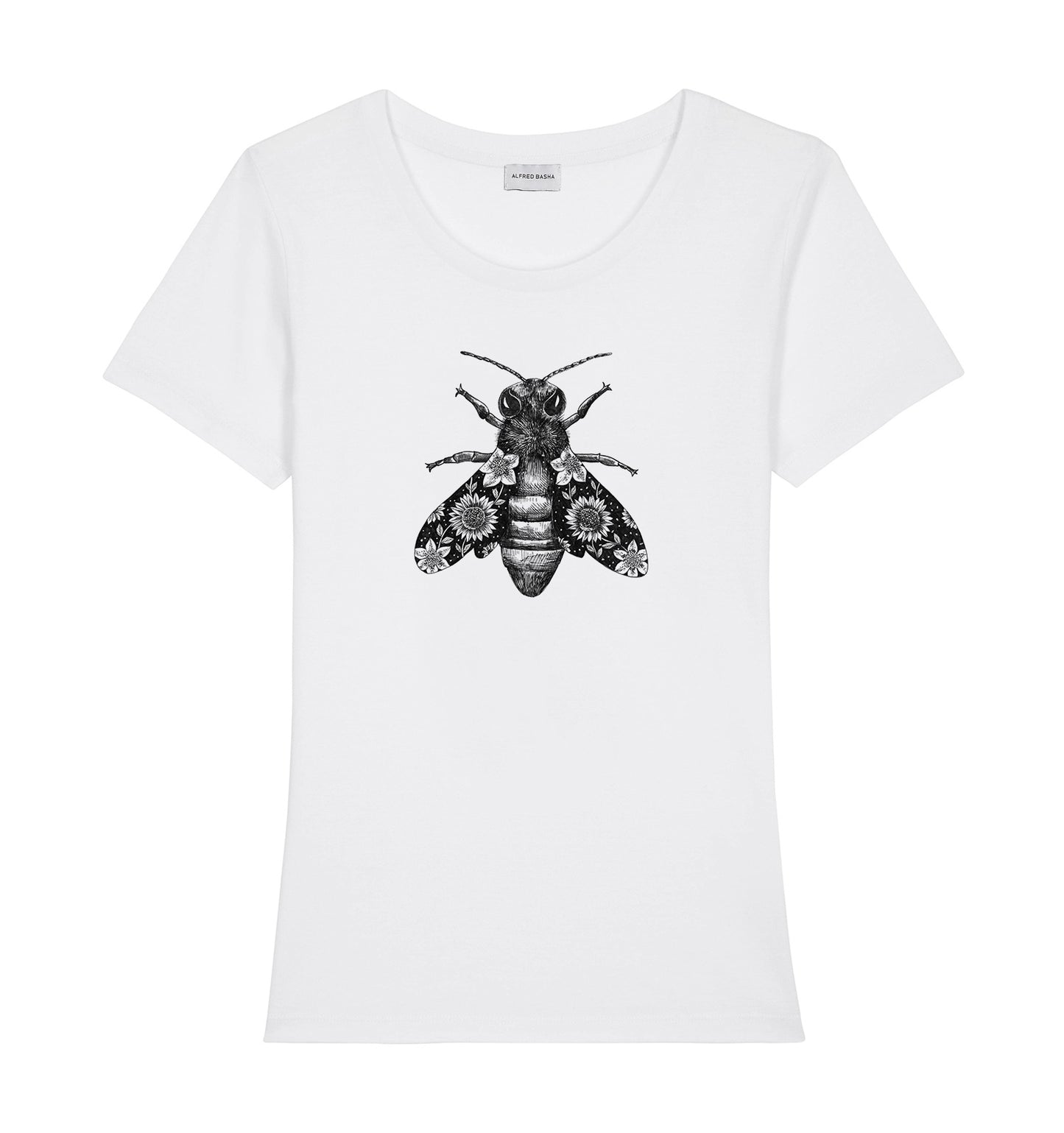 Flower Bee woman t-shirt