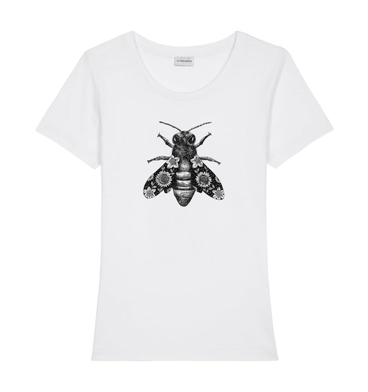 Flower Bee woman t-shirt