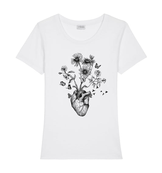 Flower Heart woman t-shirt
